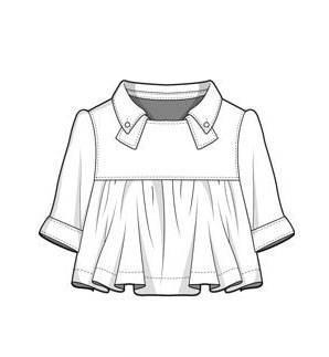 上衣款式图-童装设计-服装设计
